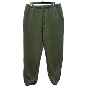 No Boundaries Sweatpants Jogger Olive Green Mens L 36-38 Fleece